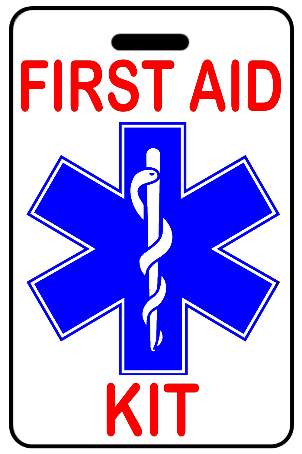 First Aid Kit, Tag Color: White