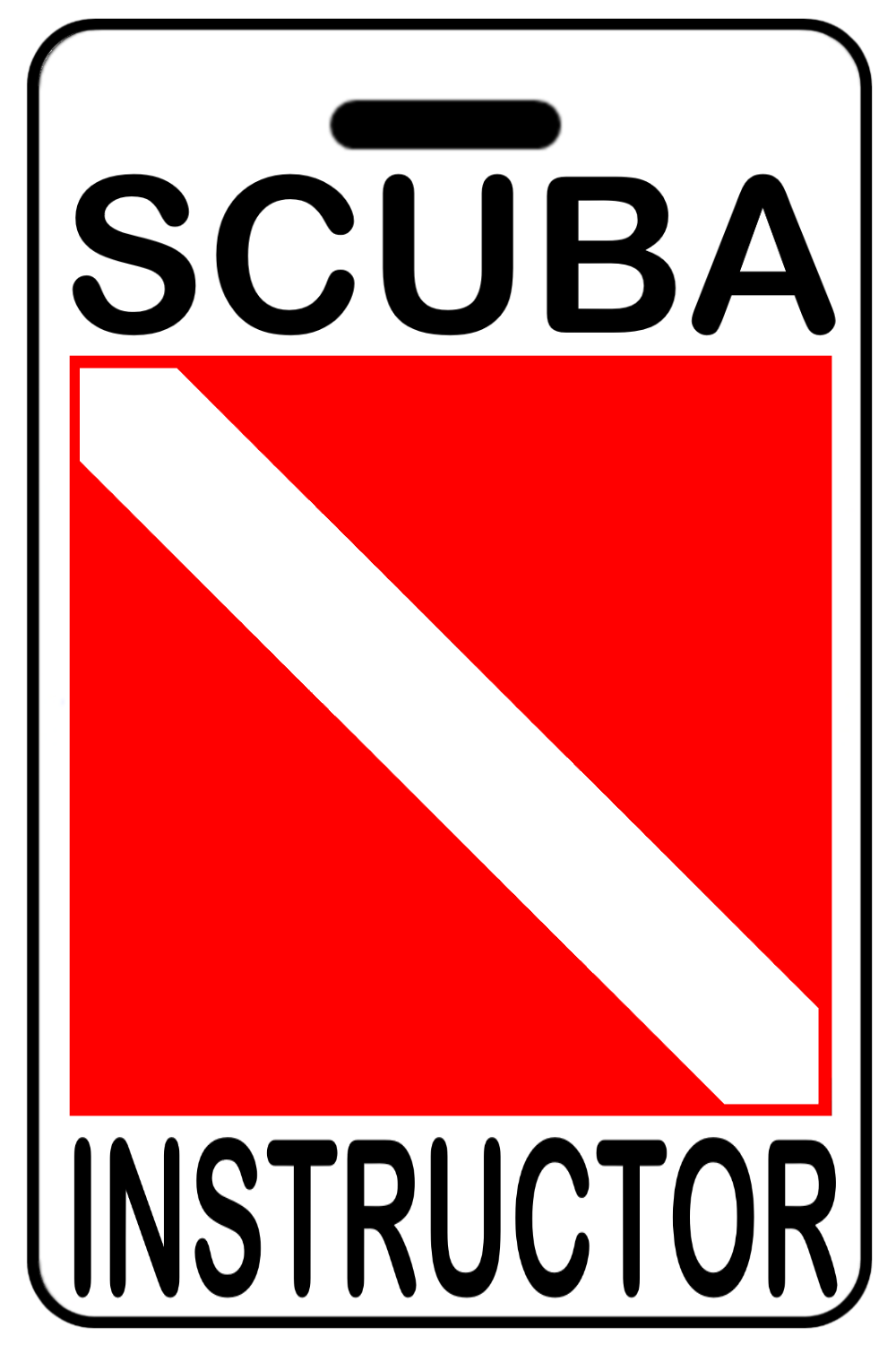 SCUBA Instructor, Tag Color: White