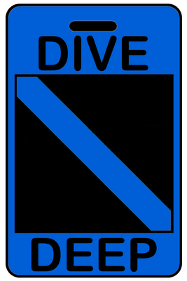 Hi-Viz Dive Deep with SCUBA Flag