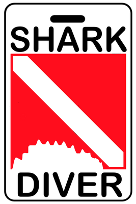 Shark (Bite) Diver with SCUBA Flag