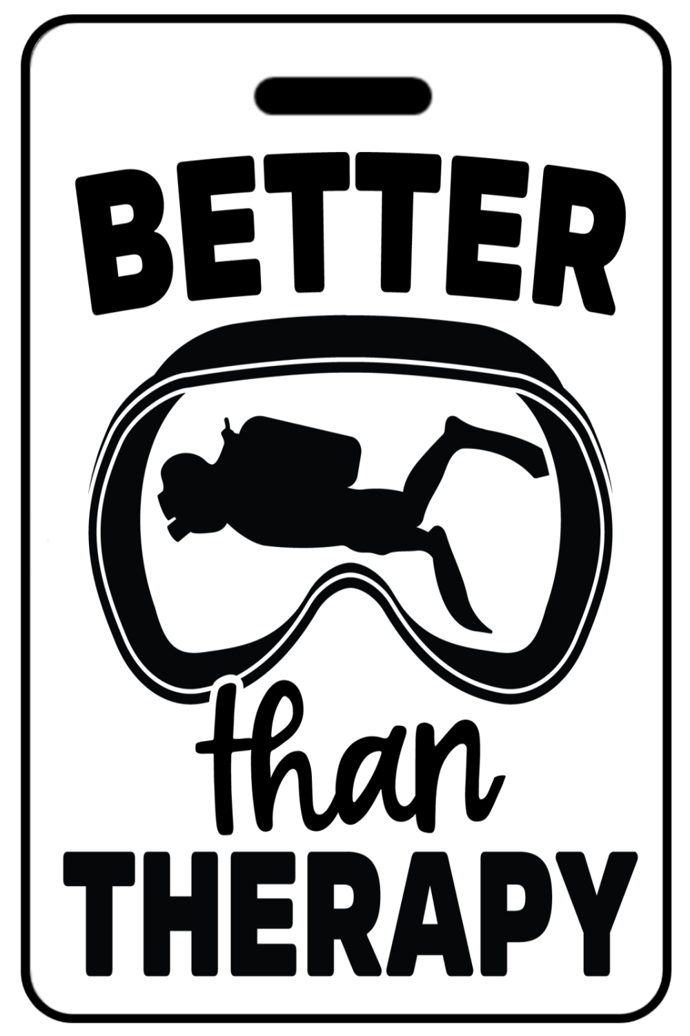 Better Than Therapy, Tag Color: White