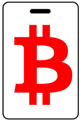 Bitcoin "B" Logo in Red