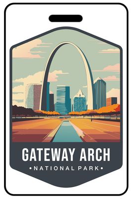 Retro Gateway Arch National Park