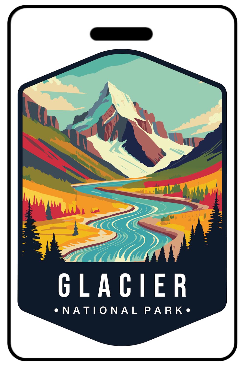 Retro Glacier National Park