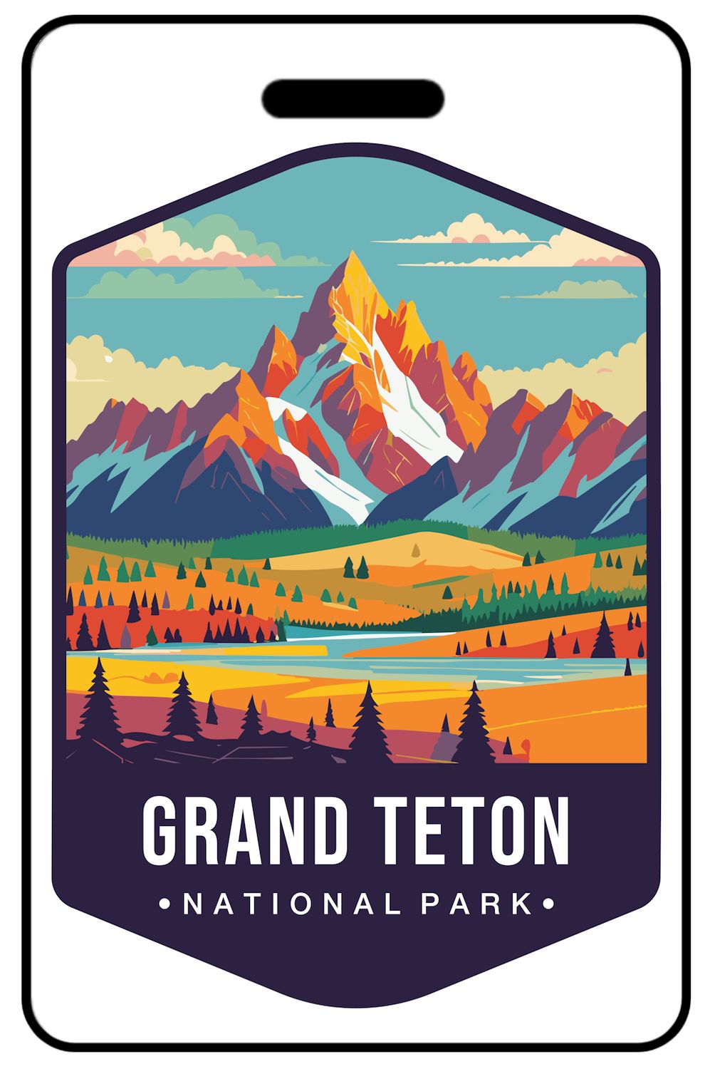 Retro Grand Teton National Park