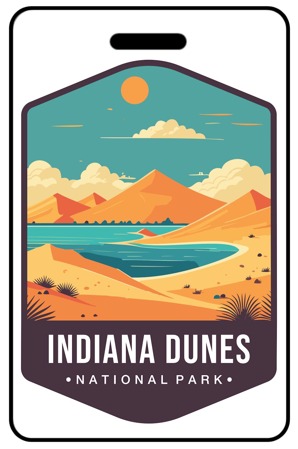 Retro Indiana Dunes National Park