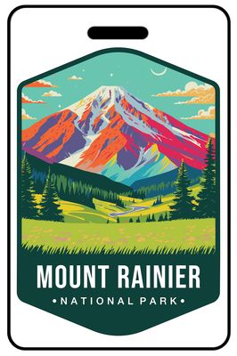 Retro Mount Rainier National Park