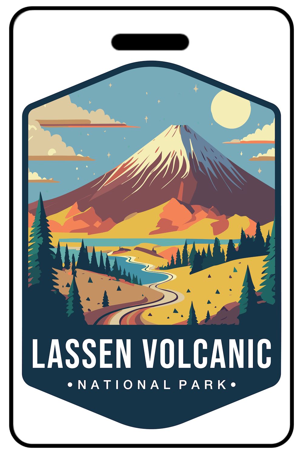 Retro Lassen Volcanic National Park