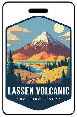 Retro Lassen Volcanic National Park