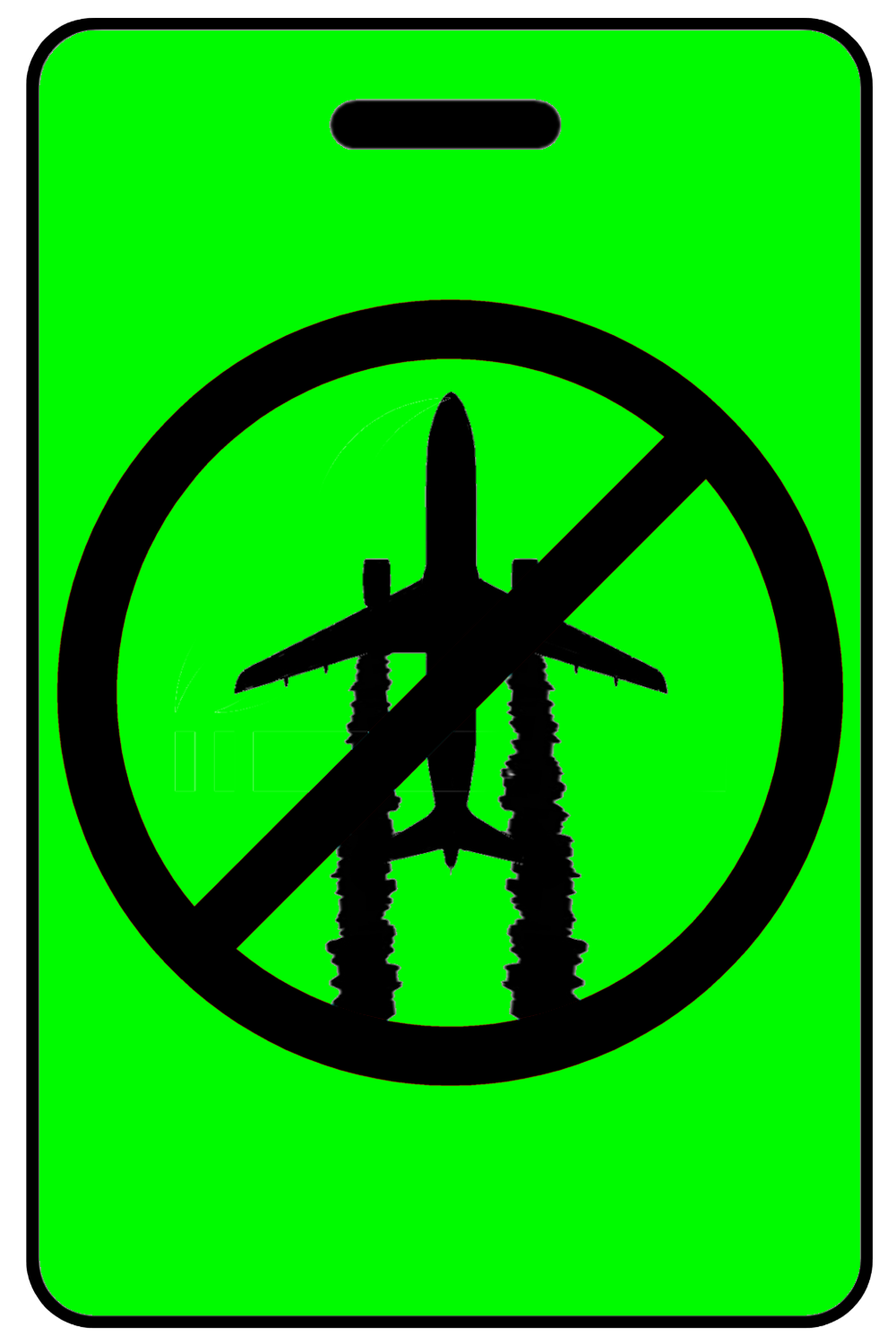 Hi-Viz Ban ChemTrails, Tag Color: Hi-Viz Green
