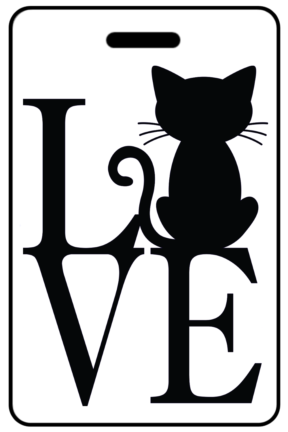 Love with Cat, Tag Color: White