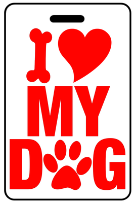 I Heart My Dog in Red