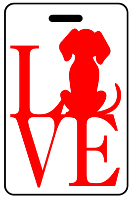 Love with Dog in Red