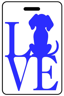 Love with Dog in Blue