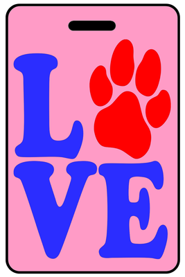 Love with Paw Print