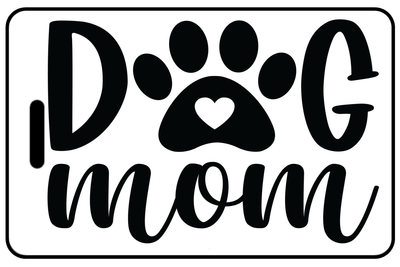 Dog Mom with Paw