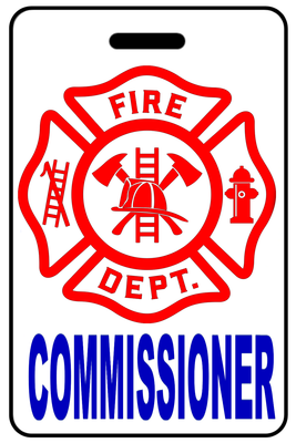 Commissioner with Firefighter Cross