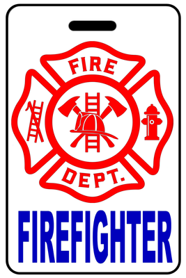 Firefighter Cross, Tag Color: White