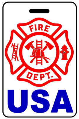 USA with Firefighter Cross