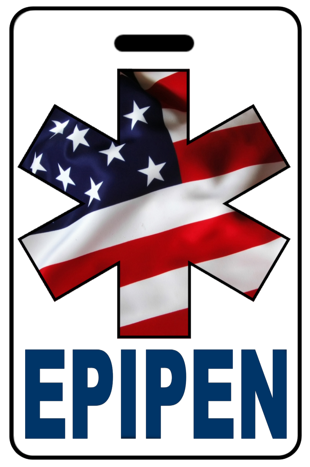 EPIPEN w/ Patriotic USA Flag Star of Life