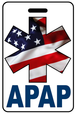 APAP w/ Patriotic USA Flag Star of Life