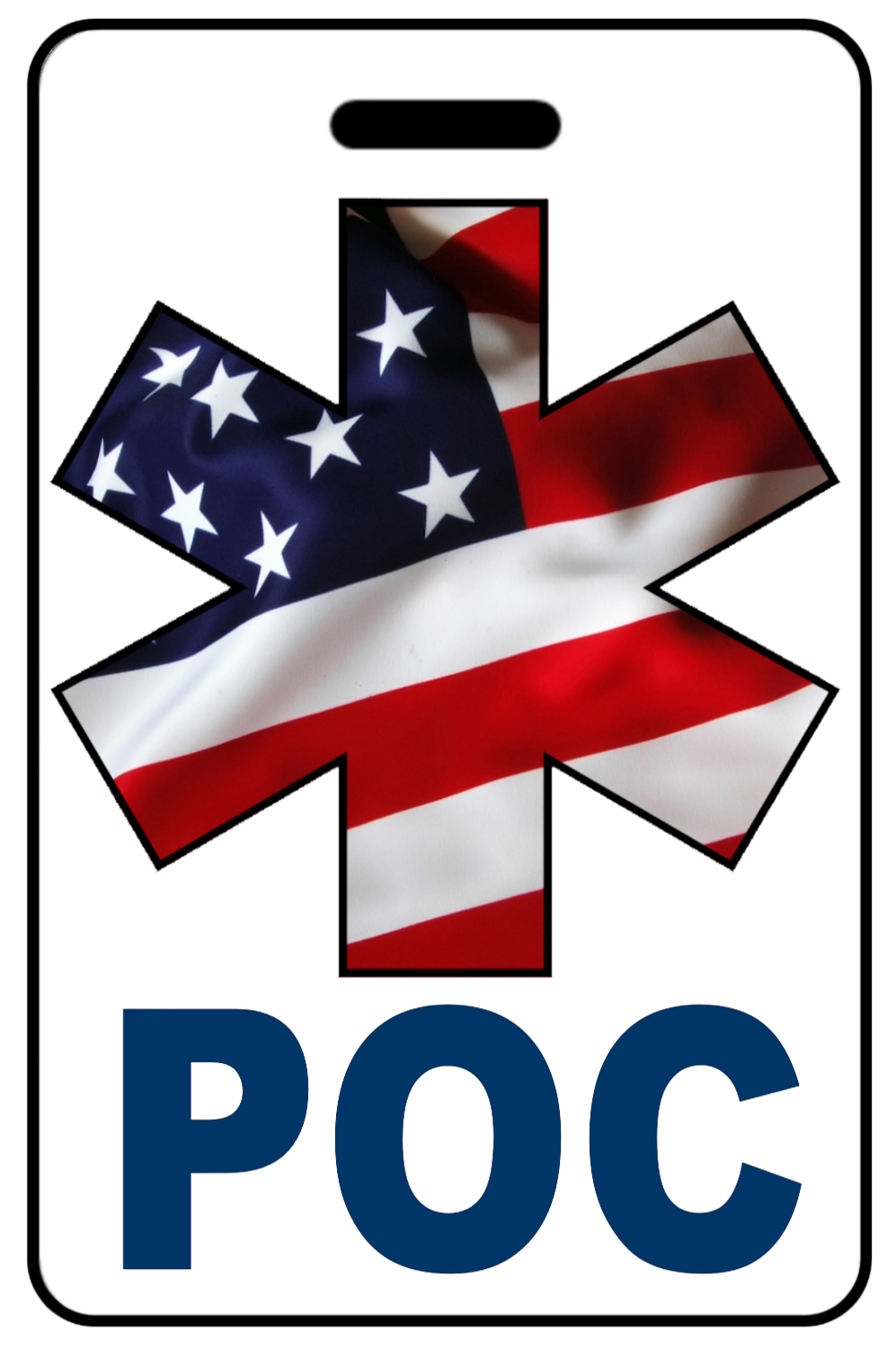 POC w/ Patriotic USA Flag Star of Life