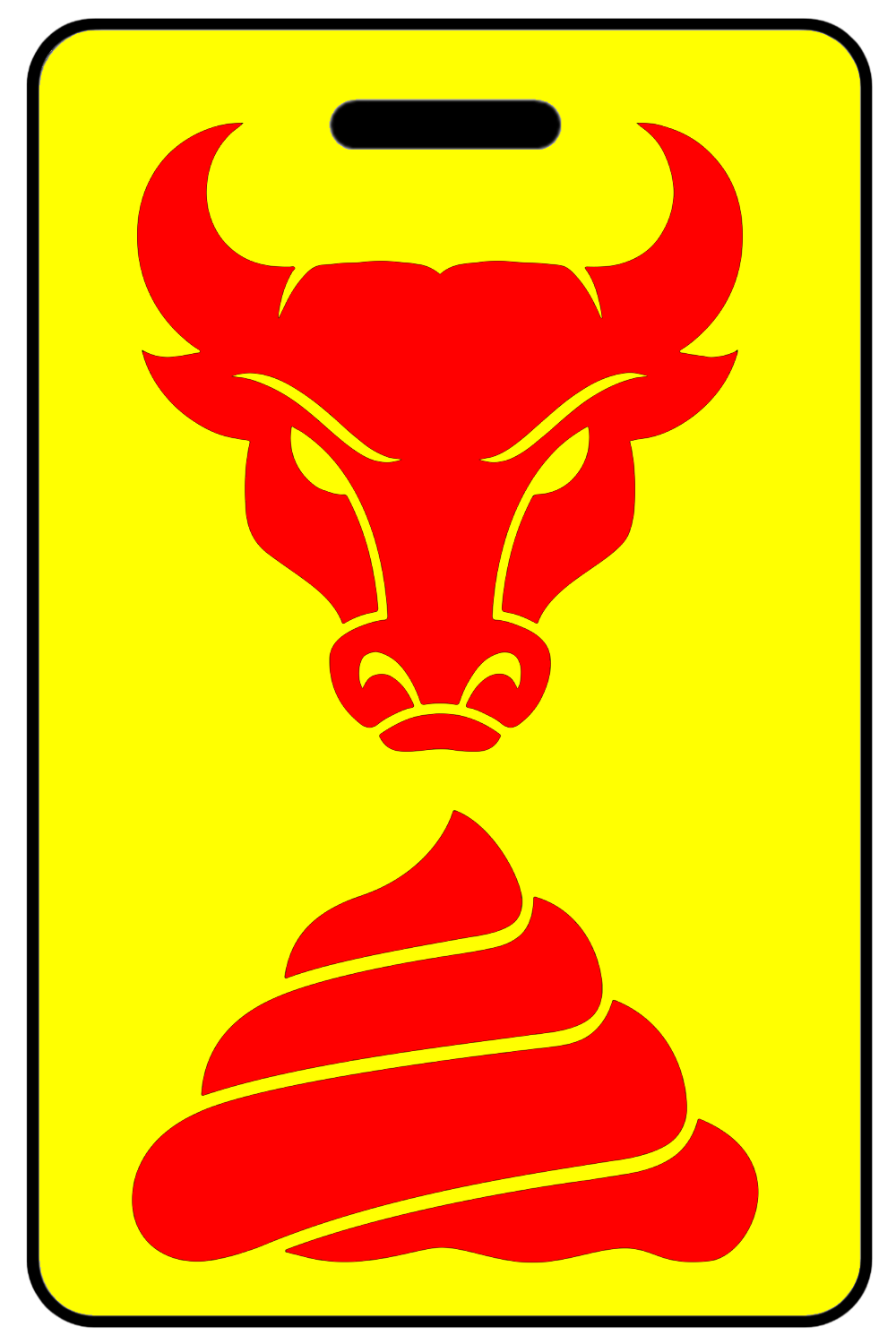 Bullshit with Red Logo, Tag Color: Safety Yellow