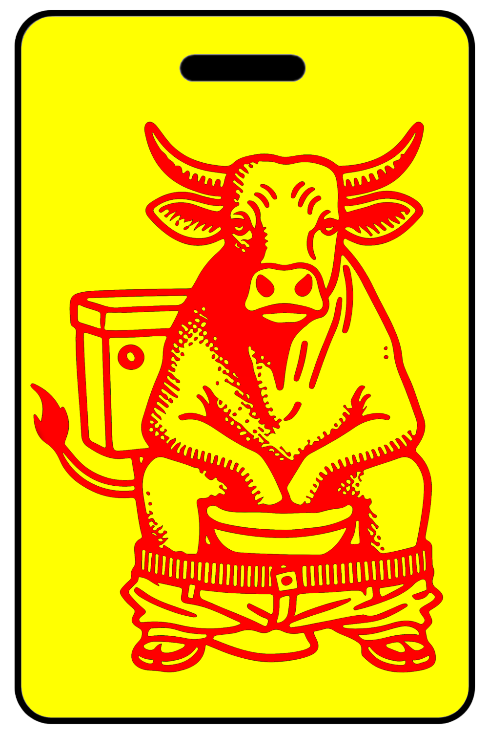 Bullshitting with Red Logo, Tag Color: Safety Yellow