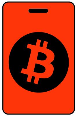 BTC Logo personalized crypto bag tags