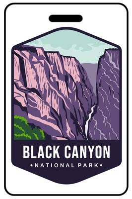 Black Canyon of the Gunnison National Park personalized national park bag tags