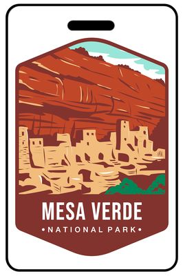 Mesa Verde National Park personalized national park bag tags