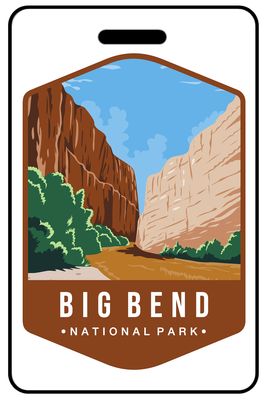 Big Bend National Park personalized national park bag tags