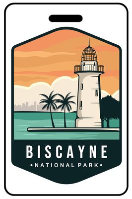 Biscayne National Park personalized national park bag tags