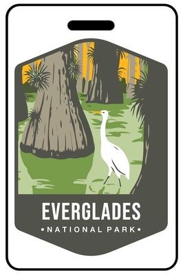 Everglades National Park personalized national park bag tags