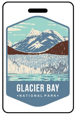 Glacier Bay National Park personalized national park bag tags