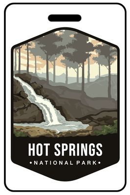 Hot Springs National Park personalized national park bag tags