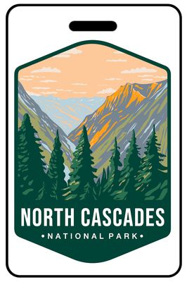 North Cascades National Park personalized national park bag tags