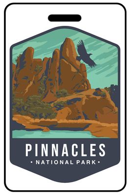 Pinnacles National Park personalized national park bag tags