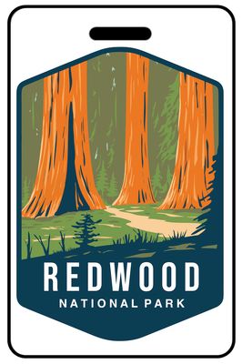 Redwood National Park personalized national park bag tags