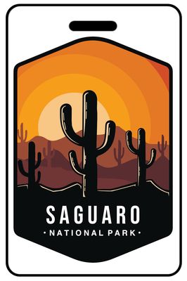 Saguaro National Park personalized national park bag tags