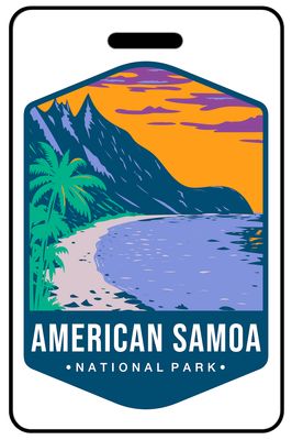American Samoa National Park personalized national park bag tags