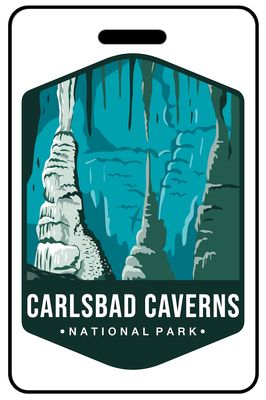 Carlsbad Caverns National Park personalized national park bag tags