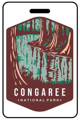 Congaree National Park personalized national park bag tags