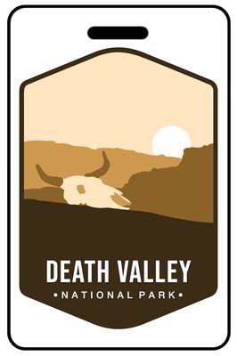 Death Valley National Park personalized national park bag tags