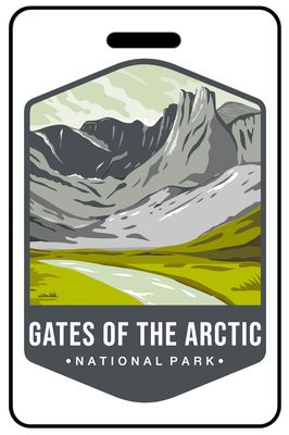 Gates of the Arctic National Park personalized national park bag tags