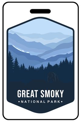Great Smoky Mountains National Park personalized national park bag tags