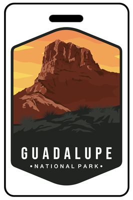 Guadalupe Mountains National Park personalized national park bag tags