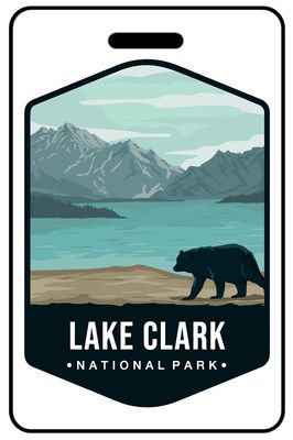 Lake Clark National Park personalized national park bag tags