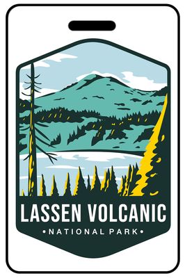 Lassen Volcanic National Park personalized national park bag tags