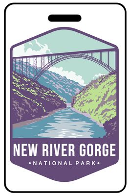 New River Gorge National Park personalized national park bag tags